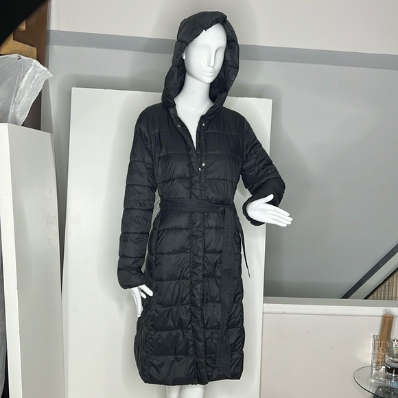Cole Haan Signature Sz S Women's Puffer Hooded Zip Snap Winter Coat - Picture 1 of 13